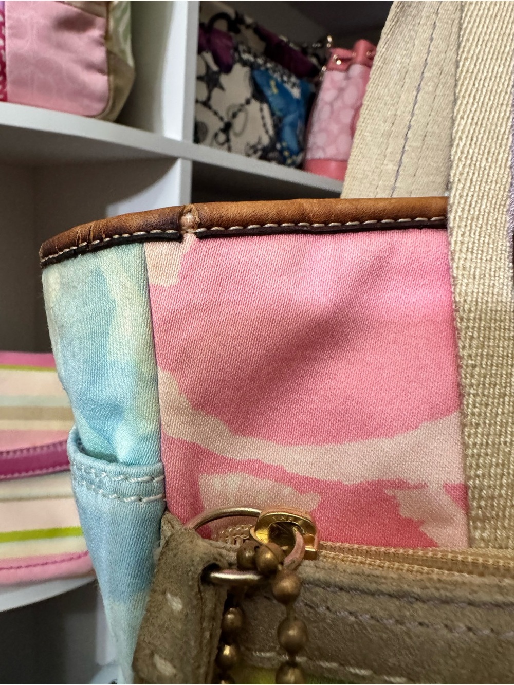 Coach 2005 Spring Patchwork Tote - Picture 3 of 10